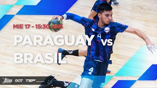 HANDBALL SCA SENIOR MASCULINO 2024  PARAGUAY vs BRASIL [upl. by Gerta]