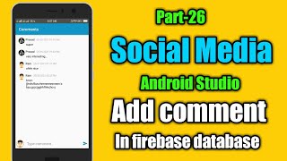 MyMemesSocial media app in android studio  Add comments in firebase database [upl. by Ogirdor]