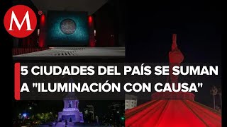 Iluminación con causa edificios de México se encienden para visibilizar la mieloma múltiple [upl. by Livi]