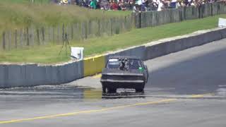 holden ute into the gravel at masterton motorplex NZ [upl. by Caryn]