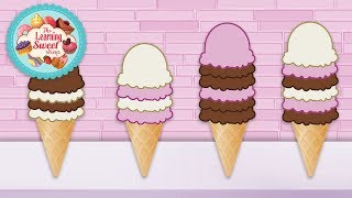 Patterns for Children Learn Patters with Ice Cream Patterns Preschool Pattern Fun [upl. by Sivel]