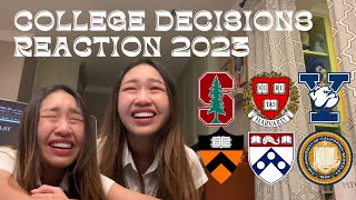 2023 COLLEGE DECISION REACTIONS Stanford Harvard Yale Princeton U Penn Berkeley amp More [upl. by Hatty]