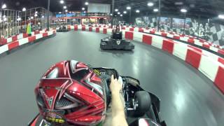 Go kart race at K1 Speed Sacramento crash [upl. by Ecnesse]