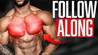 Home Chest Workout To Replace The Gym  Follow Along [upl. by Nabe]