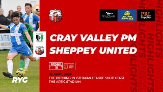 HIGHLIGHTS Cray Valley PM v Sheppey United [upl. by Inafets]