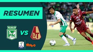 Nacional vs Tolima Goles y Highlights Final Ida Liga BetPlay 2022 I [upl. by Notsek572]