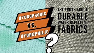 Hydrophobic finish fabric vs Hydrophilic finish fabric [upl. by Philana122]