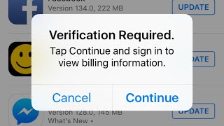 Verification Required App Store  Verification required app store without credit card  iPhone iPad [upl. by Eceeryt783]