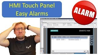 TIA Portal HMI Easy Alarms [upl. by Lovato]