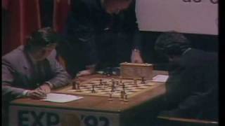 Kasparov blunders Seville 1987 23rd WC game [upl. by Rika25]