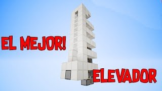 Como Hacer El Mejor AscensorElevador De MINECRAFT BEDROCK CON SUBIDA Y BAJADA ⏫⏬  rokfire25 [upl. by Devi]