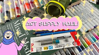 Doing an Art Supply Haul Going to Blick and Walmart for Art Supplies [upl. by Qerat]