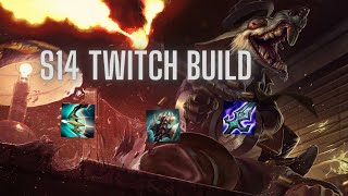 SEASON 14 OP TWITCH BUILD  Patch 141 pro inhouses full game [upl. by Ulphia]