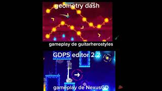 GDPS editor 22 comparado con Geometry dash nivel dash [upl. by Laetitia697]