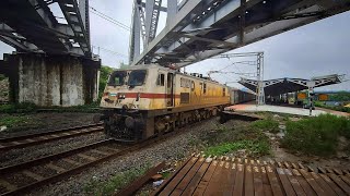 DANGEROUS 130 KMPH RAINY AFTERNOON TRAINS 😱 VANDE BHARAT  DURONTO CRAWLING FOR POOR SIGNALLING 😡 [upl. by Noiramed]