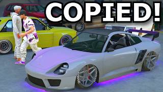 Nobody Knew I Had Copied A Car From Freemode amp Brought It To A Car Meet In GTA Online [upl. by Anialem148]