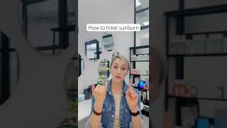 How to treat sunburnt skin skinfundi summerskincaretips sunprotection☀️ sunburnrelief [upl. by Post]