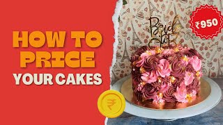 How Much Should You Charge for Your Cakes A Complete Pricing Guide  Tamil baking channel [upl. by Elliven]