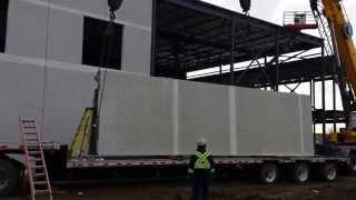 Precast Panel Rotation For Install [upl. by Bonnice834]