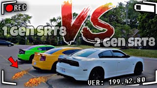 GEN 1 SRT8 CHARGER VS GEN 2 SRT8 CHARGER MUST WATCH 😱🔥 [upl. by Enylecoj]