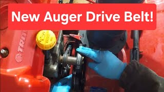 Replacing the Auger Belt on the TroyBilt Snow Blower [upl. by Mcgruter]