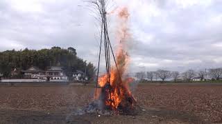 みやま市高田町今福区「ほんげんぎょう」「どんと焼き」動画 [upl. by Beauregard]