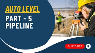 Part  5 Pipeline autolevel surveyengineer engineeringsurveying surveyor roadconstruction [upl. by Miki]