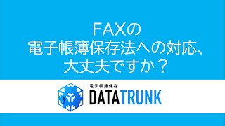 電子帳簿保存法対応ストレージ「DATATRUNK」 [upl. by Cirre]