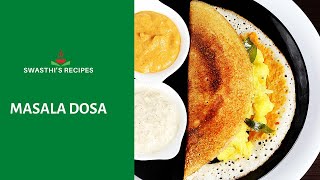 Masala Dosa Recipe  How to make crisp masala dosa [upl. by Jonette]