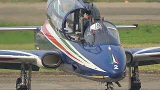 FRECCE TRICOLORI  AEROPORTO DI SDAMIANO 12102024 PARTENZA [upl. by Aehsal]