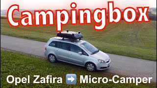 Campingbox  Ausbau  Opel Zafira wird zum Microcamper  DIY [upl. by Doraj]