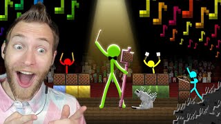 HAS HE GONE TOO FAR Reacting to quotAnimation vs Minecraft Ep35 Note Block Concertquot by Alan Becker [upl. by Malanie]