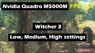 Nvidia Quadro M5000M Laptop Witcher 3 fps test [upl. by Zara]