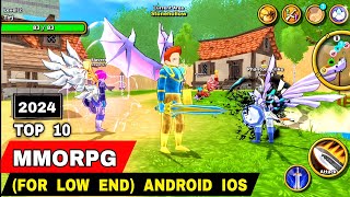 Top 10 Best MMORPG Games FOR LOW END Android iOS 2024  Best MMORPG Games Mobile 2024 small size [upl. by Gnuhp]