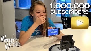 One Million Subscribers  THANK YOU  Whitney Bjerken [upl. by Kinsley853]