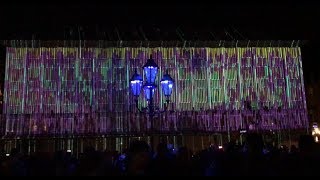 Nürnberg blaue Nacht 2018  Musik amp Light Show Hauptmarkt [upl. by Trula]