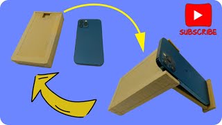 comment faire un support mobile en carton  idée créative avec du carton l recyclage carton [upl. by Trill870]