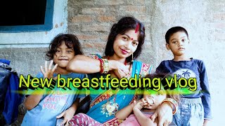 feeding baby mother milk vlog [upl. by Adah]