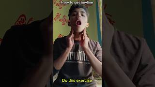 How to get jawline 🗿 Most effective exercise 🤫 shorts exercise personalgrowth [upl. by Nytsirc]