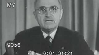 1945 Harry Truman Announces Victory Over Germany WWII [upl. by Shull]