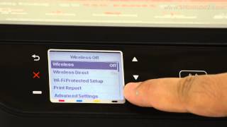 HP Deskjet Ink Advantage 3525  Turning On Wireless Access  Preview [upl. by Tiedeman541]