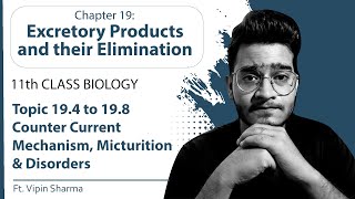 Topic 194198 Counter Current Mechanism Micturition amp Disorders of Excretory System Ft Vipin Sir [upl. by Neelhsa60]