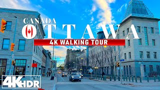 Ottawa Canada 🇨🇦 Walking tour from Gloucestor st to Downtown 4K UHD HDR 60 fps [upl. by Gorrono121]