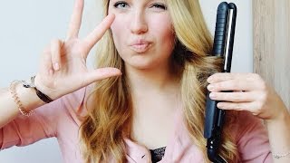 3 einfache und schnelle Methoden für lockige und wellige Haare ♥ 3MinutenLocken mit Glätteisen [upl. by Alleinad]