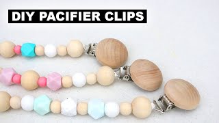 How to Make Silicone Pacifier Clips  DIY Tutorial  Jenelle Nicole [upl. by Cornela]