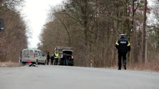 Tragiczny wypadek niedaleko Gryfina nie żyje motorowerzysta gryfino24info [upl. by Lirrad]