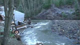 Wilkeson Creek Flooding January 2009 [upl. by Cyrille]