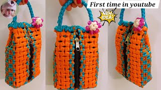 New Model plastic wire Handbagfront open Basketsivan kan koodaiNagas creative wire koodai purse [upl. by Bax]