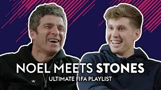 Is De Bruyne an Ed Sheeran fan  Noel Gallagher meets John Stones  Ultimate FIFA Playlist [upl. by Ellicul]