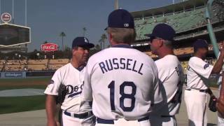 The Dodgers World Serieswinning infield from 1981 reunites [upl. by Treblih]